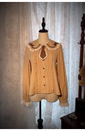 Alice Girl Little Bear's Cookie Petal Collar Blouse(7th Pre-Order/Full Payment Without Shipping)